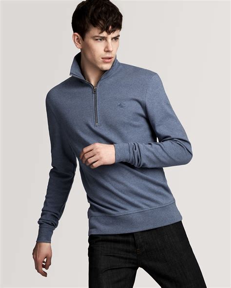 burberry brit pima cotton half zip sweater|Burberry Men's 1/2 Zip Features for sale .